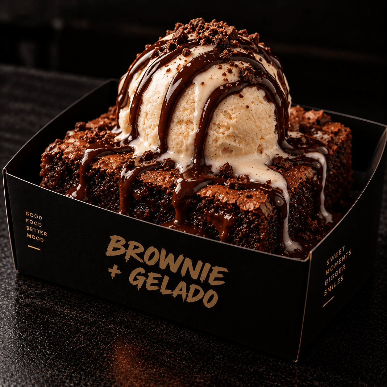 Brownie + Gelado